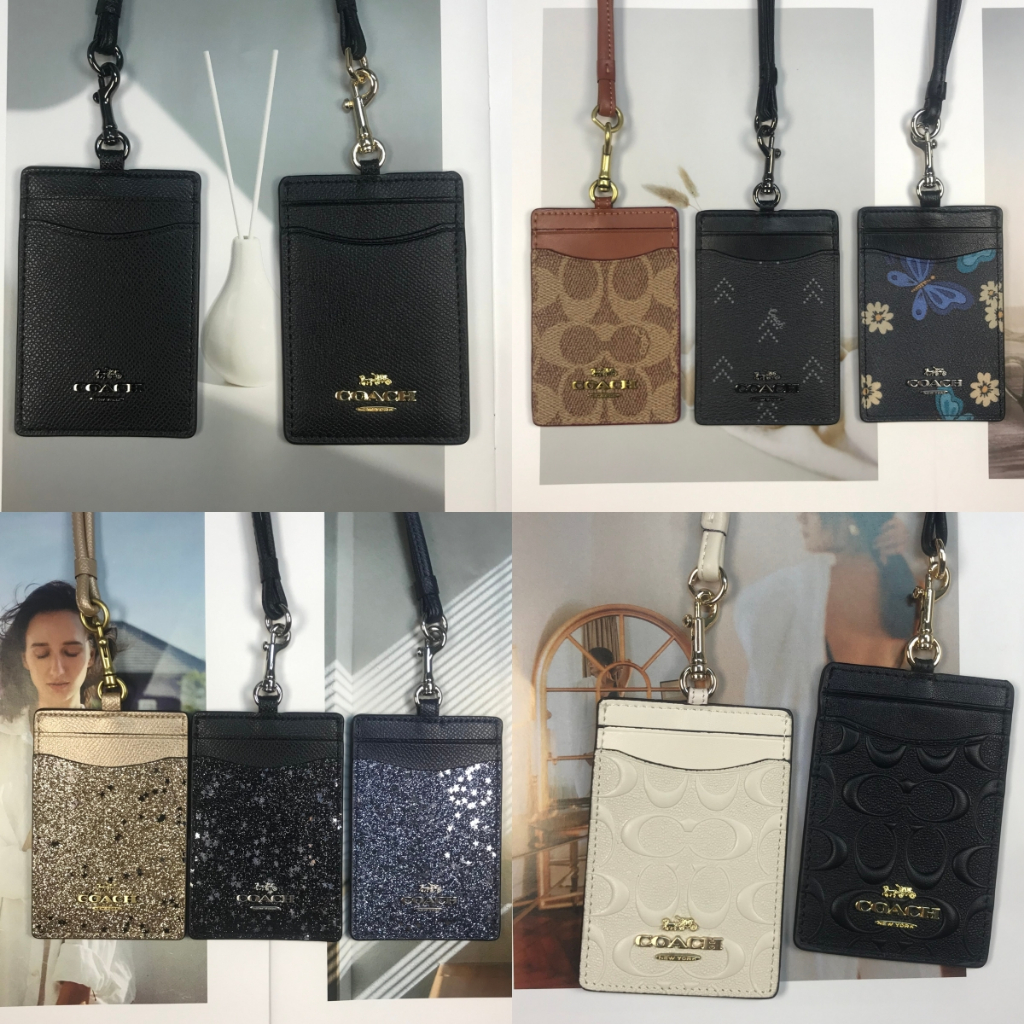 

COACH 3D ID Metal LOGO Card Holder Lanyard Berbagai gaya