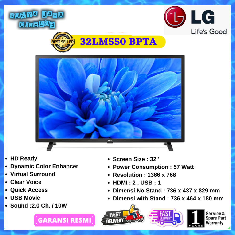 LG LED TV 32LM550 HD READY 32 INCH