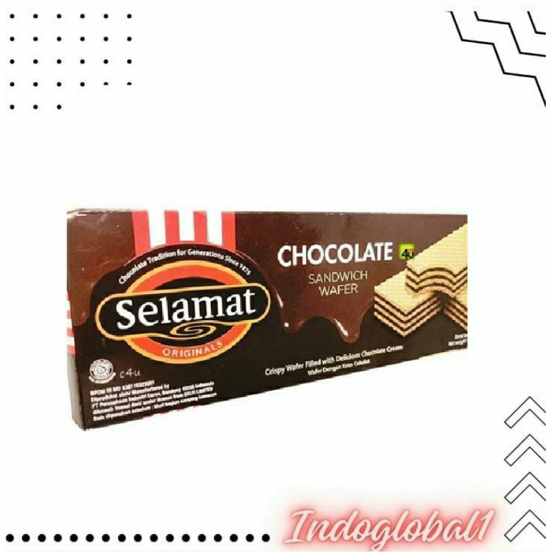 

Wafer Selamat Double Choco Box 145g 1dus (24 pcs)