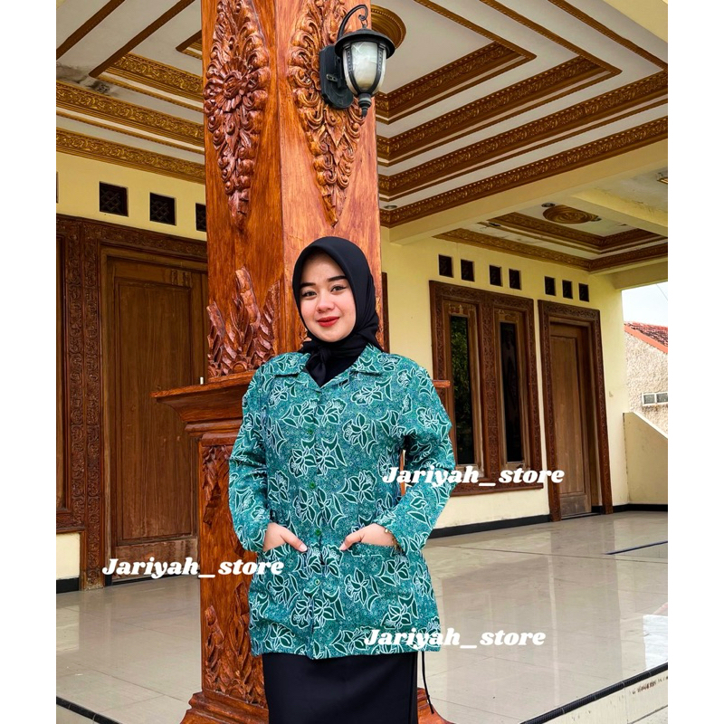 SERAGAM Batik PKK terbaru/  Baju PKK  terbaru / Batik PKK terbaru / seragam pkk warna hijau tosca