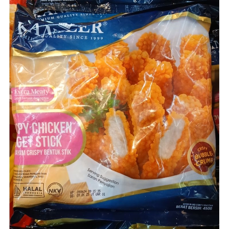 

KANZLER Crispy Chicken Nugget Stick Nuget Ayam Crispy Bentuk Stik 450g - HM