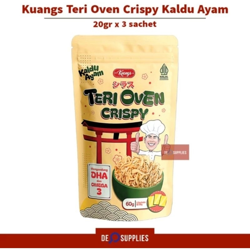 

Kuangs Teri Oven Crispy Rasa Kaldu Ayam 60gr - Ikan Teri Krispi Halal