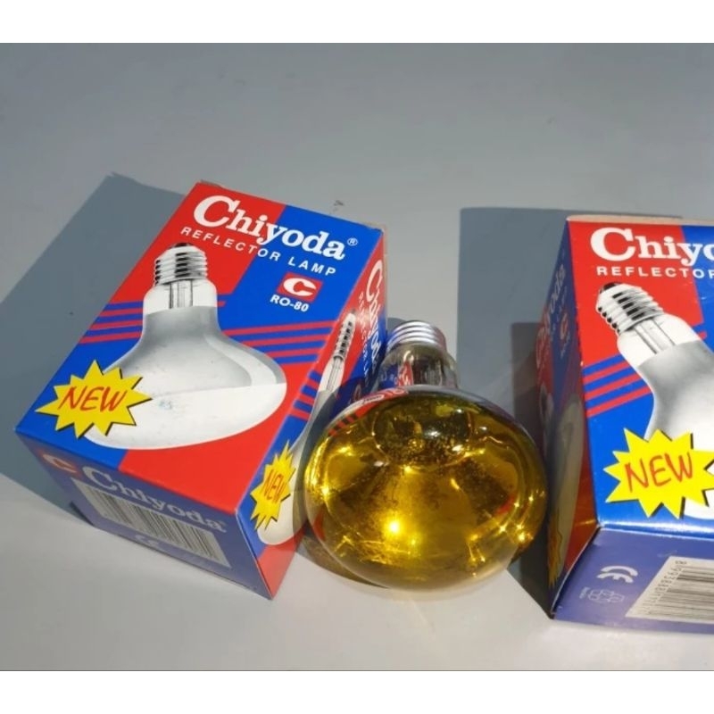 Lampu Reflector Lamp Chiyoda Lampu Bolam Sorot 40Watt / 60Watt  E27 Lampu Spot RO80 40W /60W Merah K
