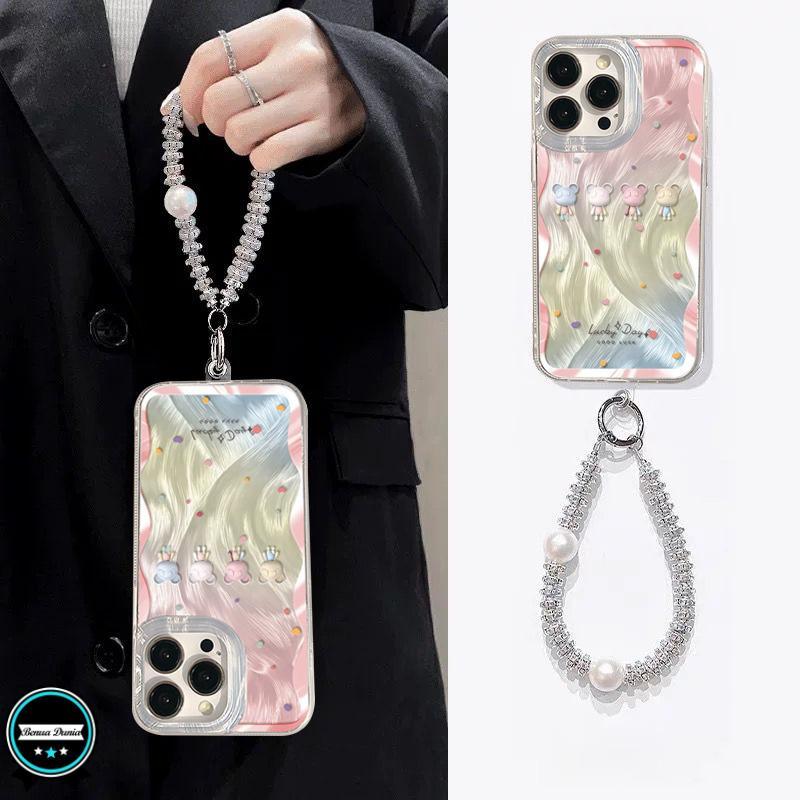 GL063 Gradient Feather Case Lucky Day With Charm Hardcase Casing Hp Compatible For Xiaomi Redmi Note