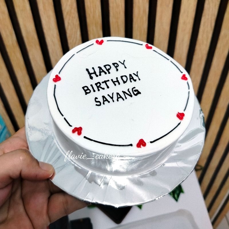 

Cake ulang tahun simple 14cm