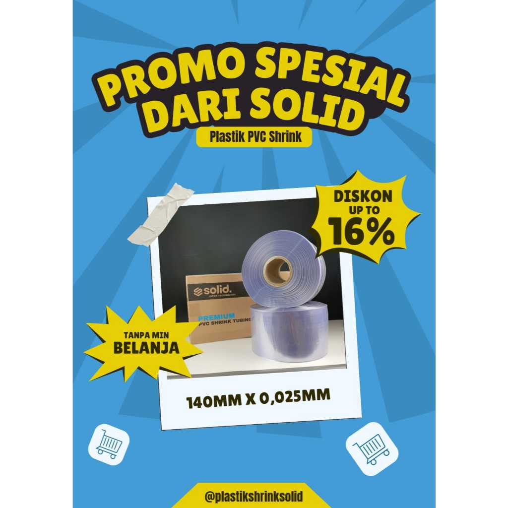 

Plastik PVC Shrink Ukuran 14cm x 0.025micron