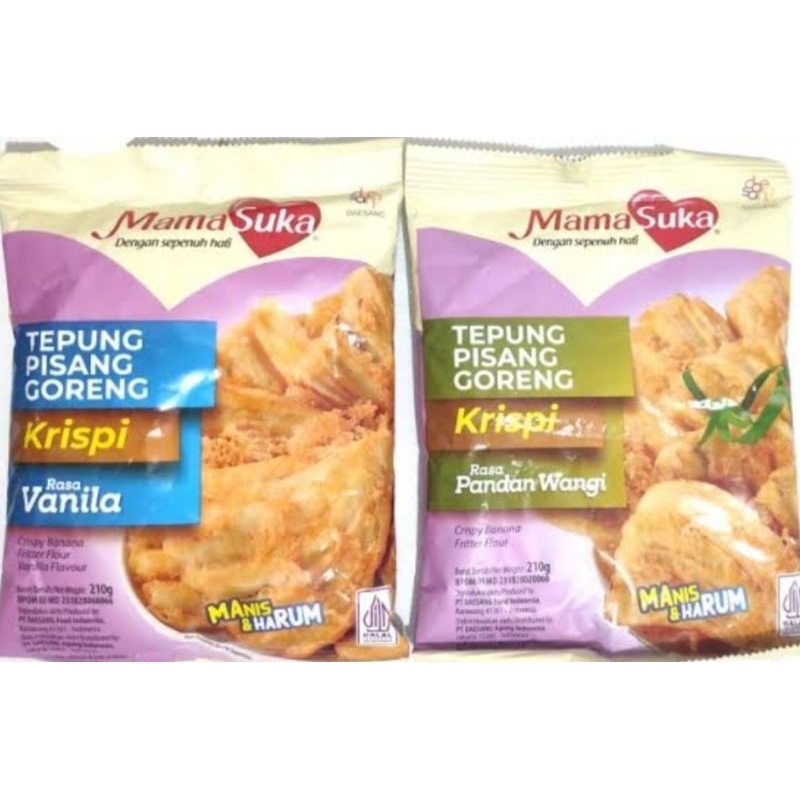 

MamaSuka Tepung Pisang Goreng Krispi 210 gram / Mama Suka Tepung Pisang Goreng