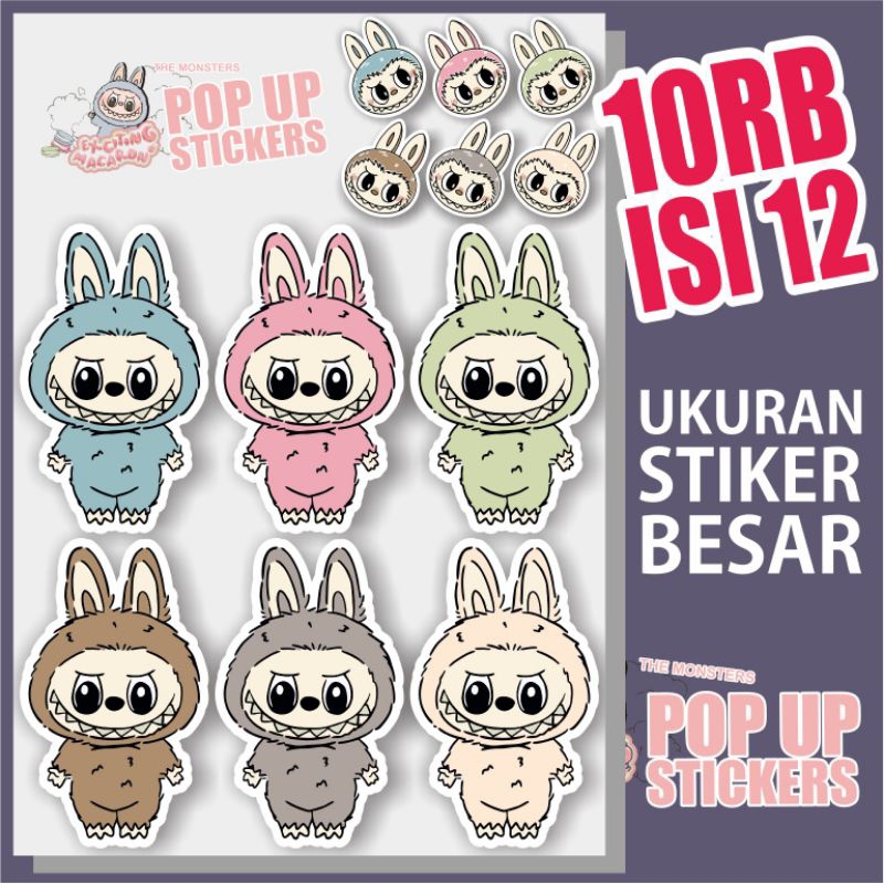 

Labubu Exciting Macaron, Labubu Have a Seat, Pop-Up Sticker, Waterproof, Termurah, Berkualitas, Sticker Viral Labubu
