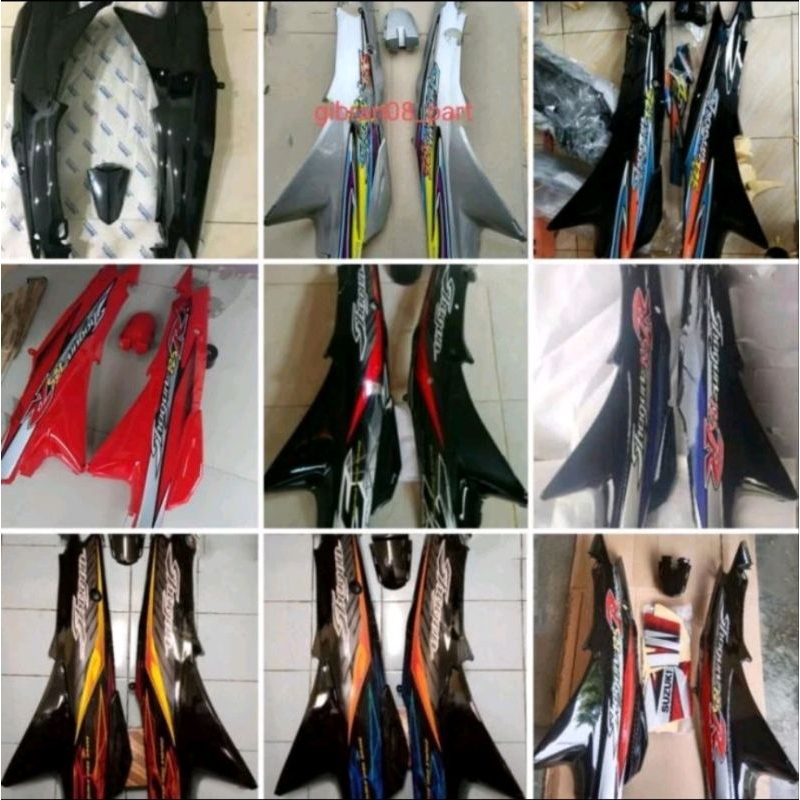 cover body samping Suzuki Shogun 125 sp lama body kanan kiri Suzuki Shogun 125 sp lama