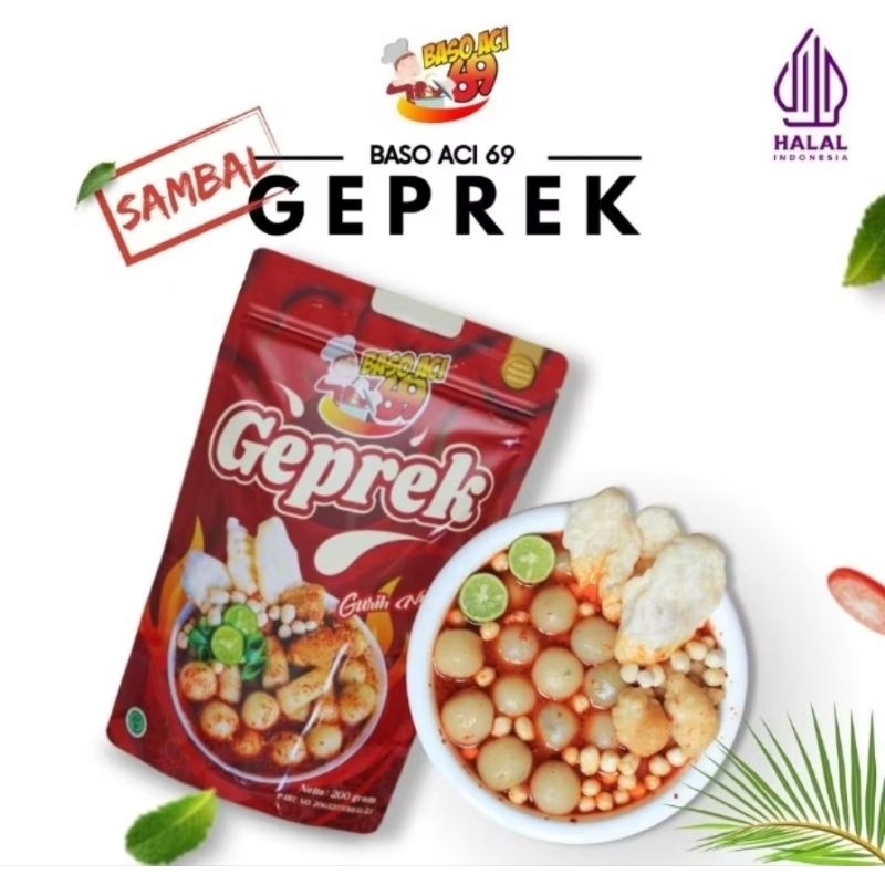 

Bakso aci69 sambel geprek pedas