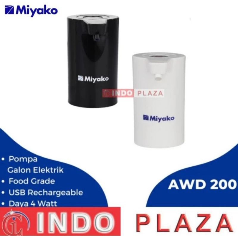 POMPA GALON ELEKTRIK MIYAKO AWD-200 RECHARGEABLE