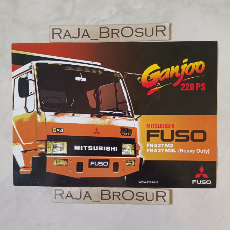 Poster brosur katalog leaflet Mitsubishi Fuso FN 527 FN527 M2/FN 527 FN527 M3L 6x4 220 PS 2004
