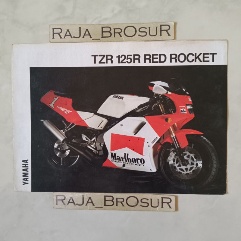 Poster brosur katalog leaflet jadul lawas Yamaha TZR 125 R/TZR125 R Red Rocket