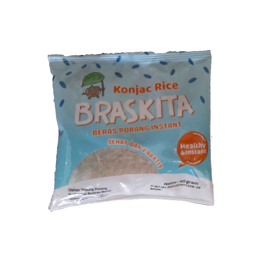 

BRASKITA BERAS PORANG INSTANT 2 SCHT x 40GR