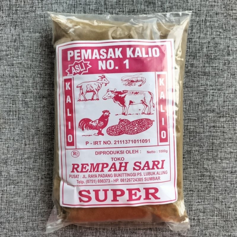 

Bumbu PEMASAK KALIO Rempah Sari 1kg asli Lubuk Alung Padang Pariaman