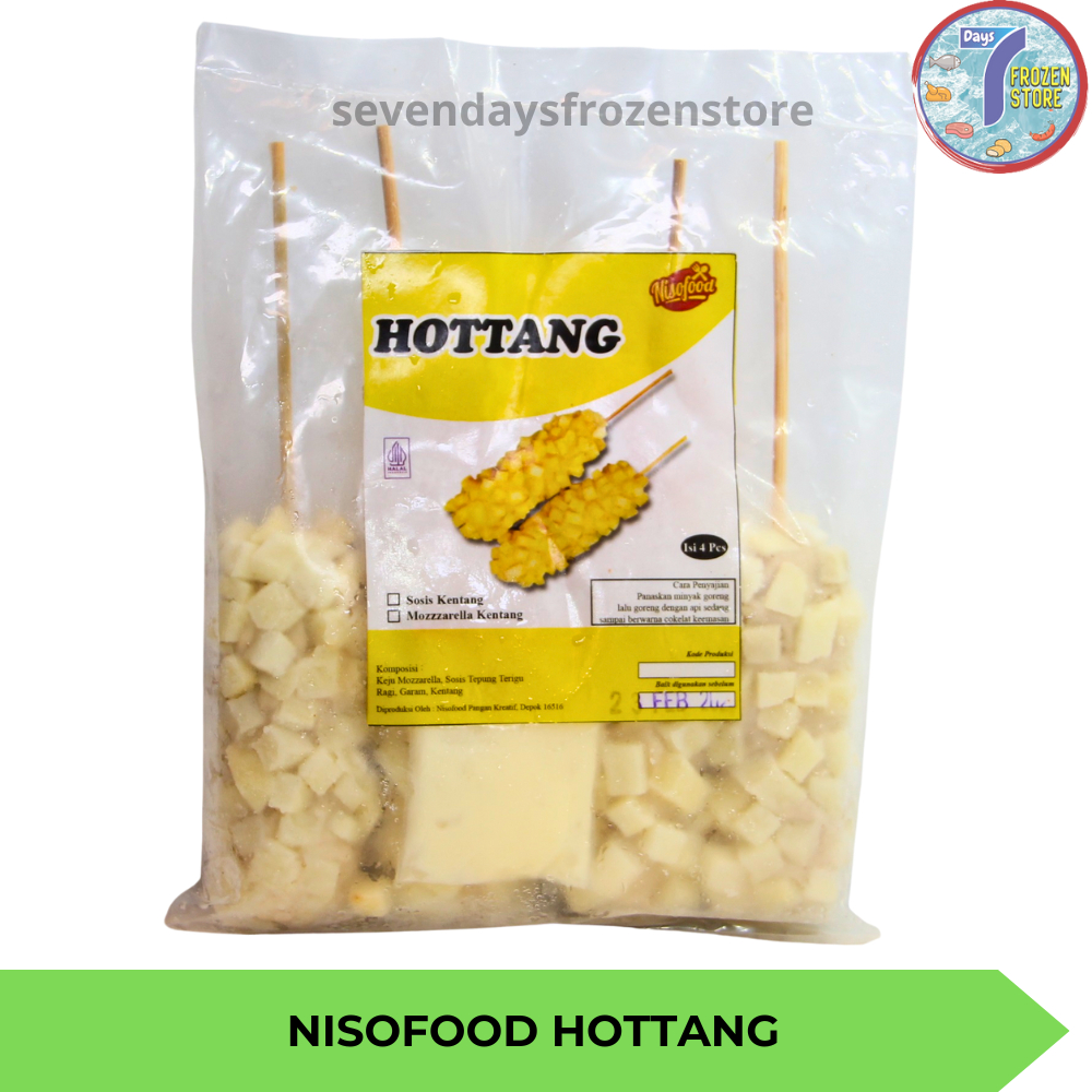 

RB Nisofood Hottang Hotdog Kentang Sosis Keju Mozzarella Beku Frozen