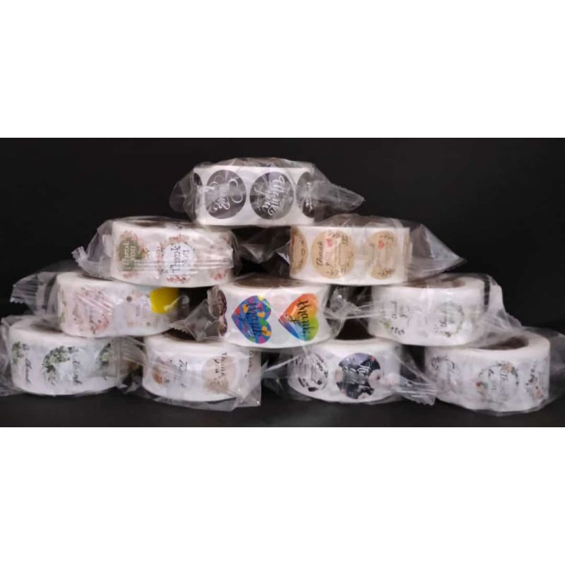 

(1roll) Sticker Thank you/sticker terima kasih