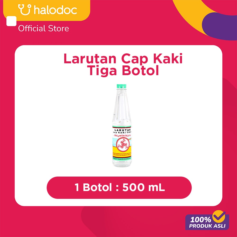 

Larutan Cap Kaki Tiga Botol 500 ml