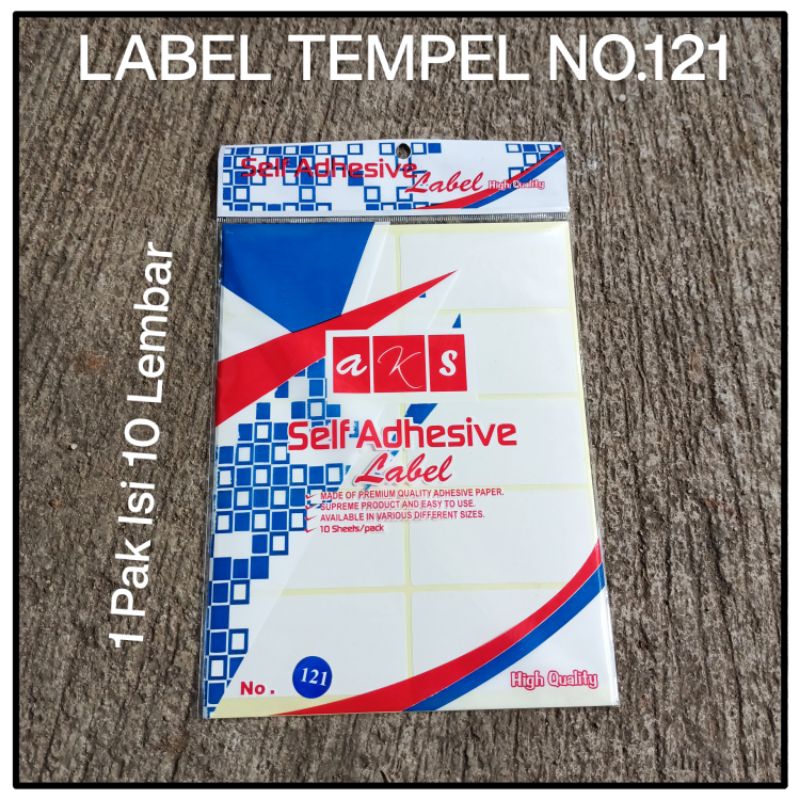 

1 Pak Label Stiker Murah No.121 Isi 10 Lembar
