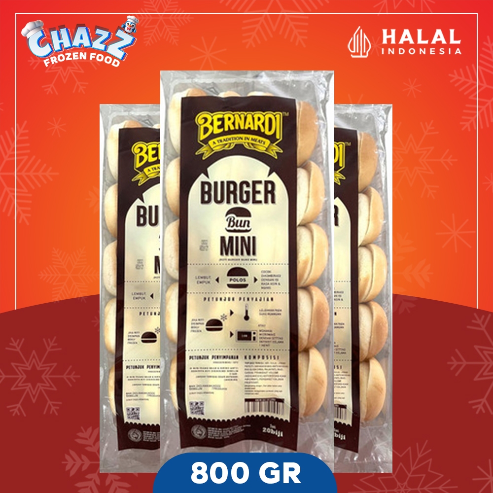 

Bernardi Roti Burger Mini 800 gr Isi 20 - Harga Reseller