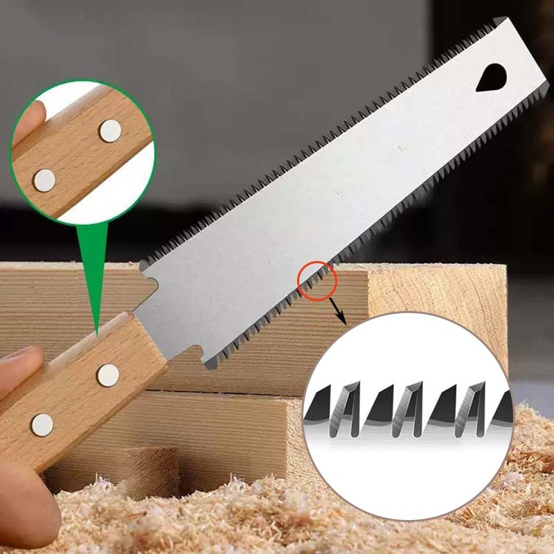 Gergaji Kayu Gerinda Tangan Tepi Ganda Gergaji Kayu Potong Super Tajam Gergaji Kayu Tangan Gergaji M