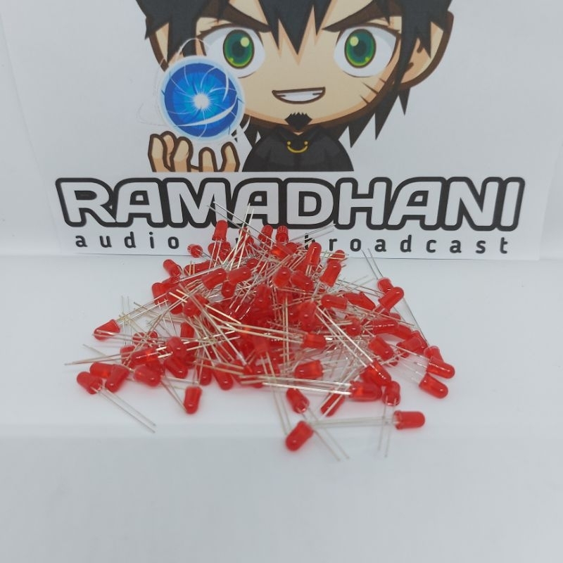 LED 5mm warna nyala MERAH