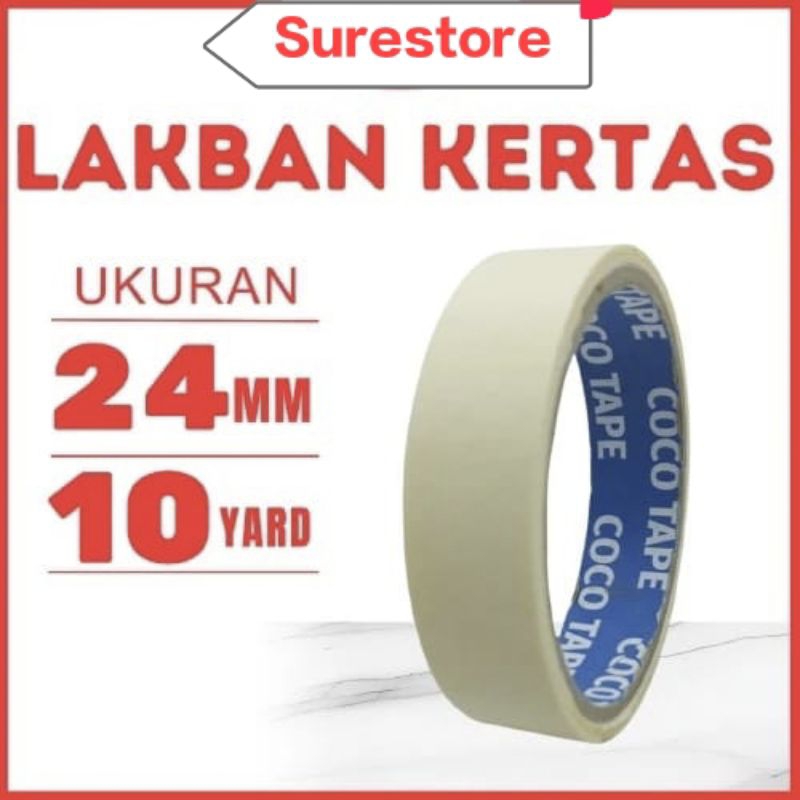 

Lakban kertas/Masking Tape/Selotip kertas