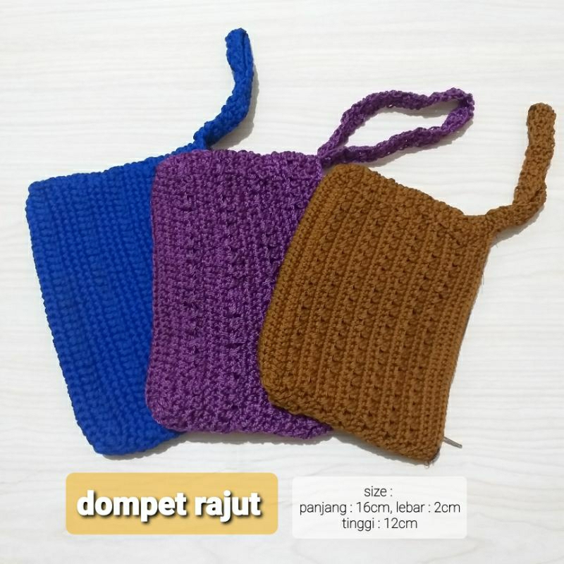 Dompet Rajut pouch make up