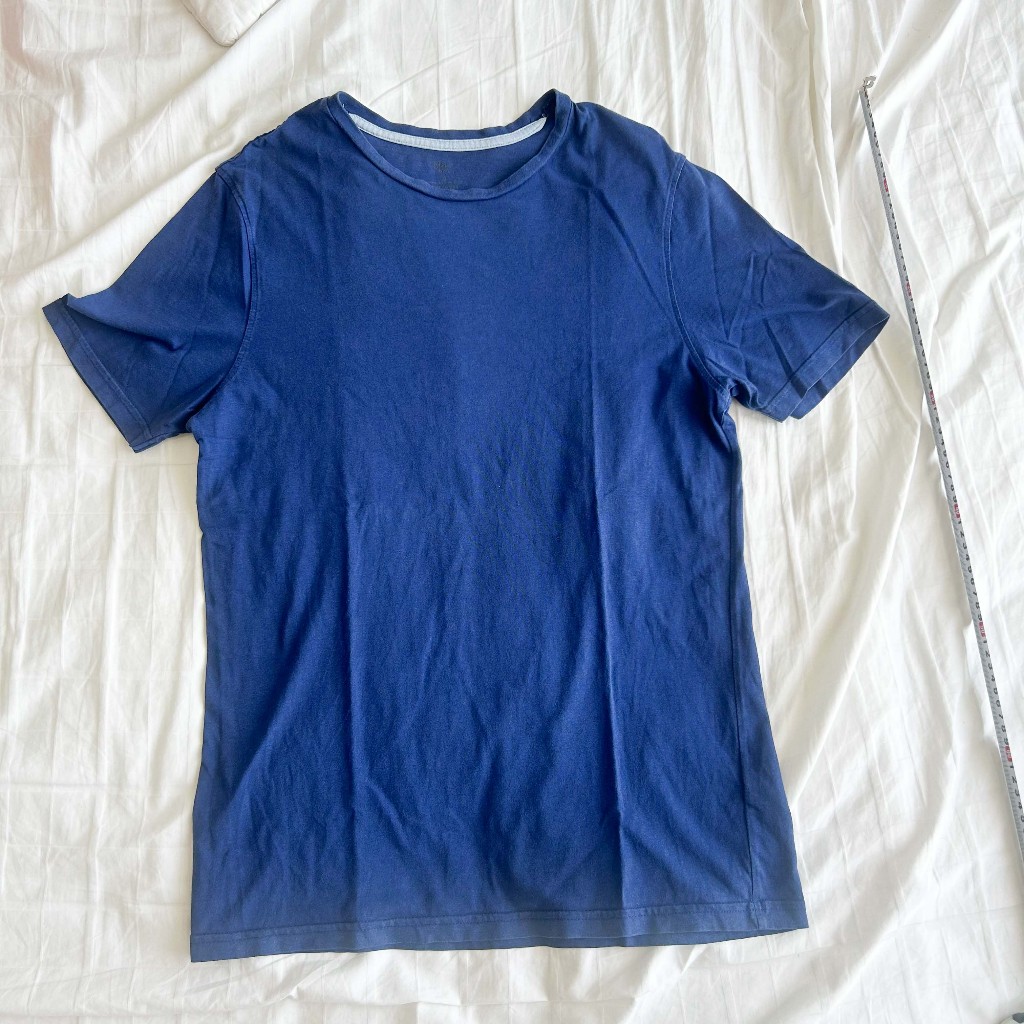 Kaos Mark and Spencer (M&S) Original Preloved Biru Neon