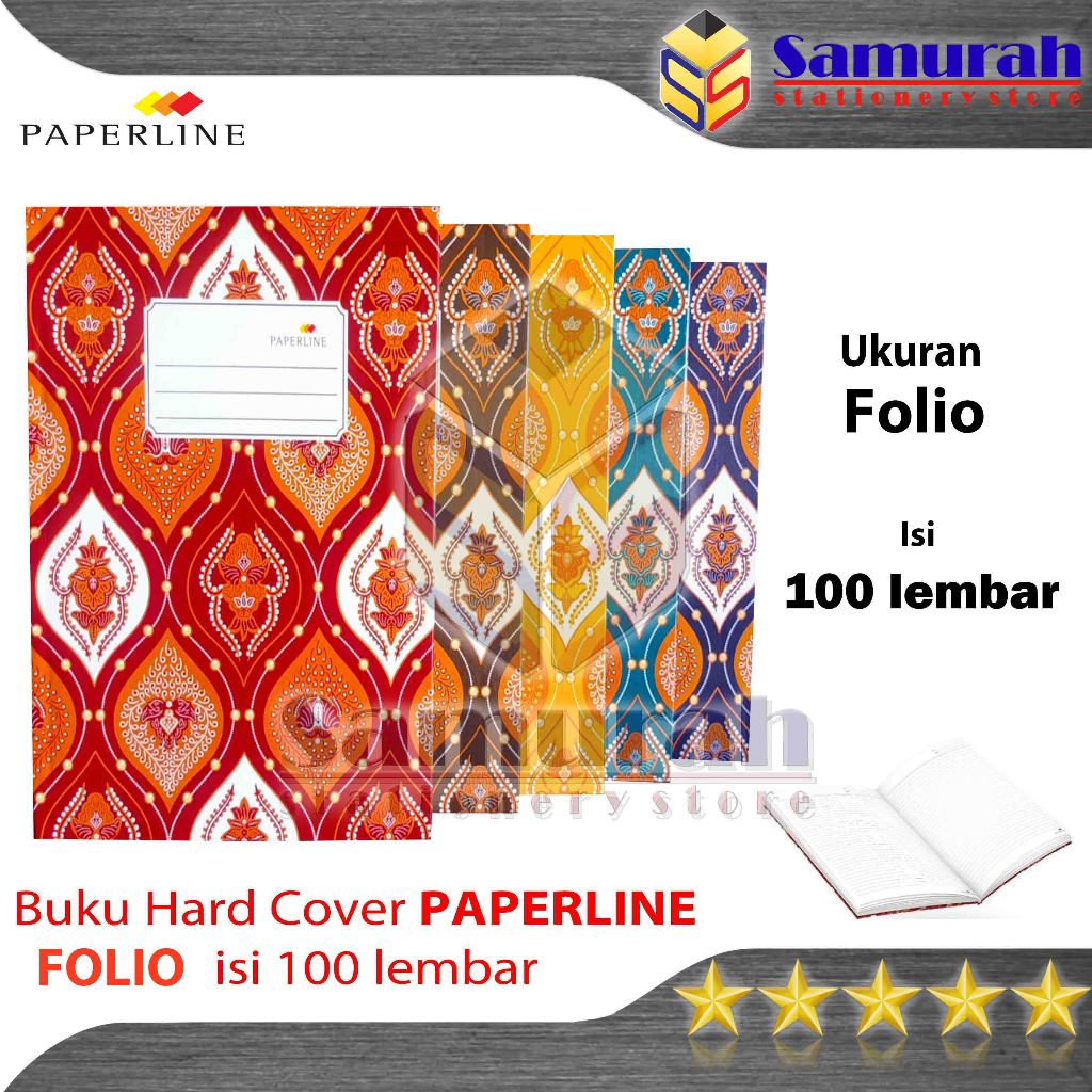 

Buku Hard Cover Paperline Folio isi 100 lembar / Buku Akutansi PPL F4 / Catatan laporan Besar