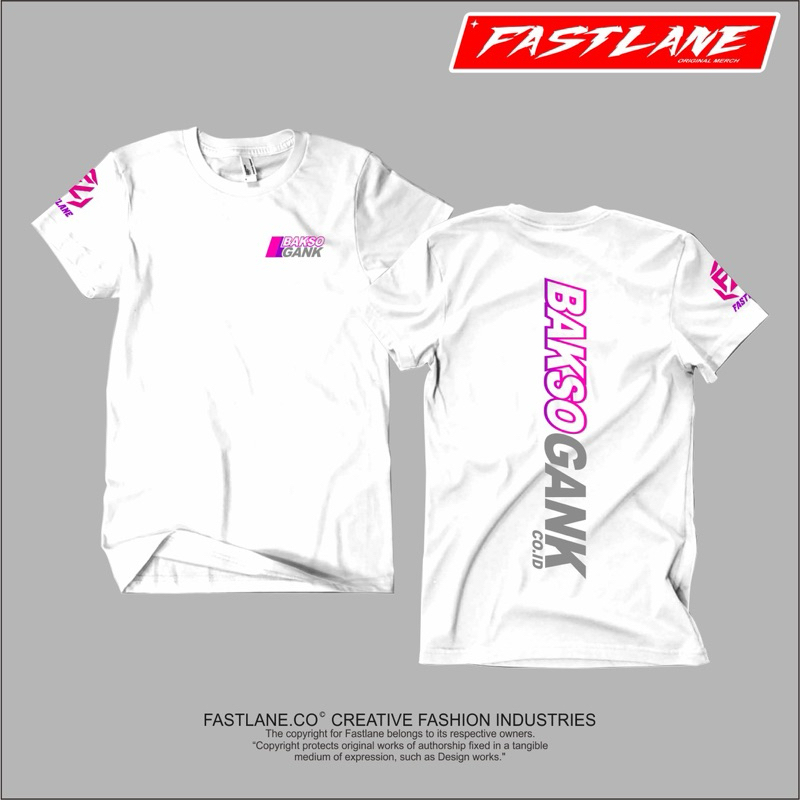KAOS T-shirt BAKSO GANK / kaos distro pria wanita / atasan pria wanita / kaos komunitas / kaos ghtae