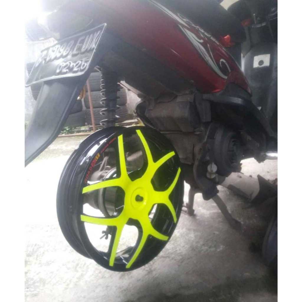 Velg 14inch tapak lebar Roadart 3.00 inch untuk yamaha matic mio dan sejenisnya