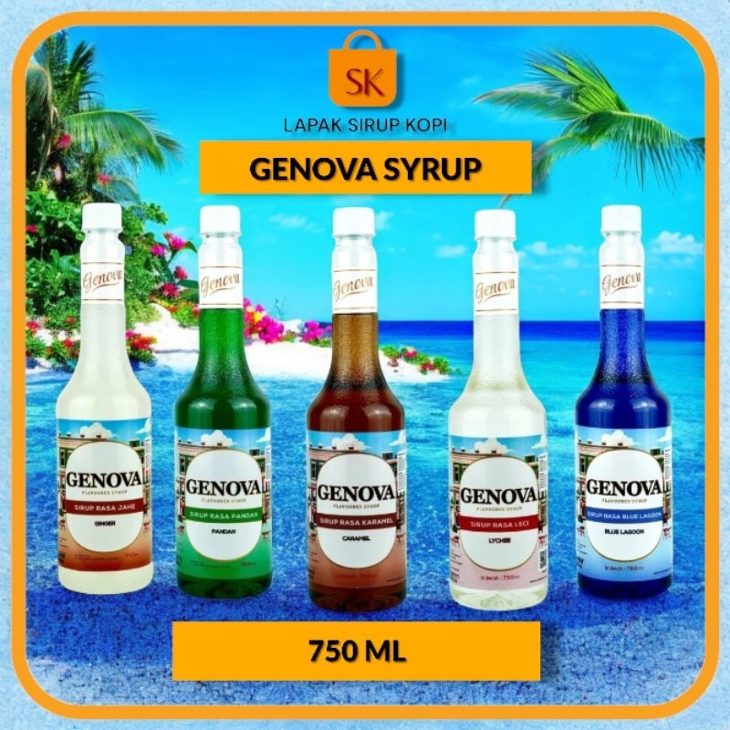 

Genova Syrup Semua Rasa 750Ml ,Genova sirup all varian