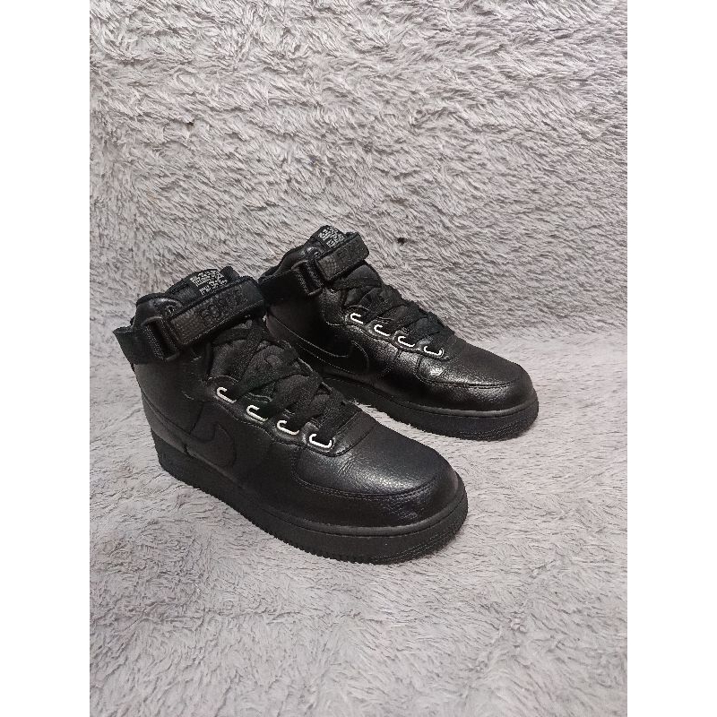 Sepatu nike AF1 High Triple Black original second