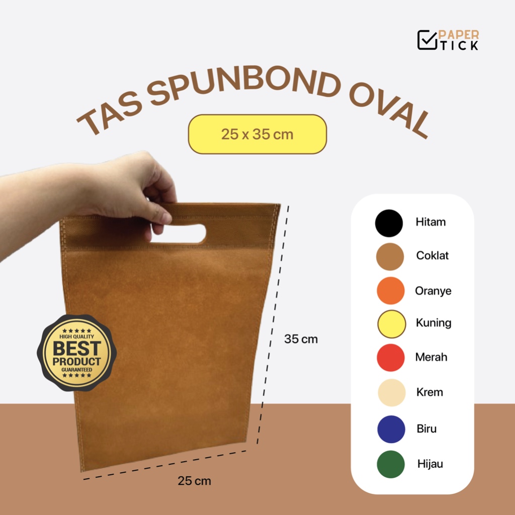 

Goodie Bag 25x35 CM Tas Spunbond Oval Tas Press Kain Plong CutGoodie Bag 30x40 CM Tas Spunbond Oval Tas Press Kain Plong Cut Tas Hampers Snak Ultah Ulang Tahun Tas Kain