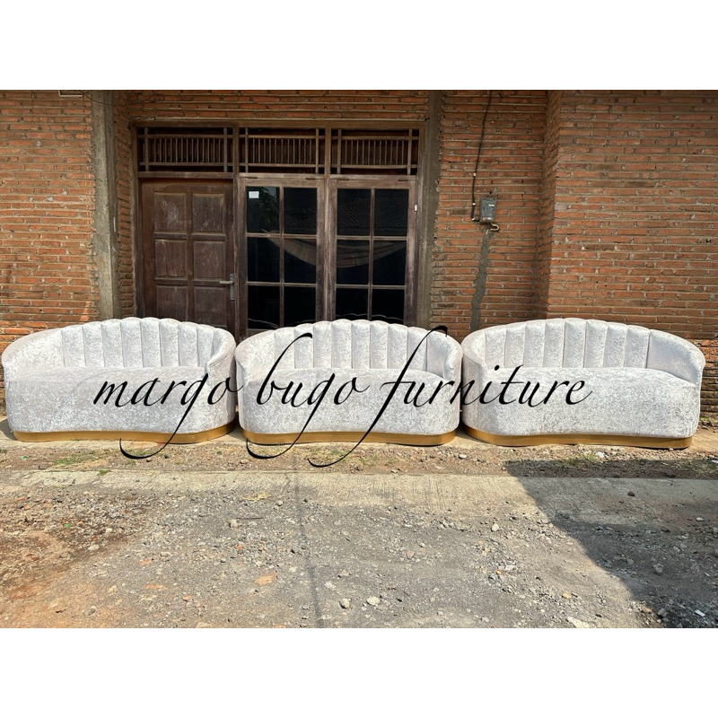 kursi pelaminan minimalis / kursi pelaminan modern / kursi pelaminan kerang / kursi pelaminan jepara