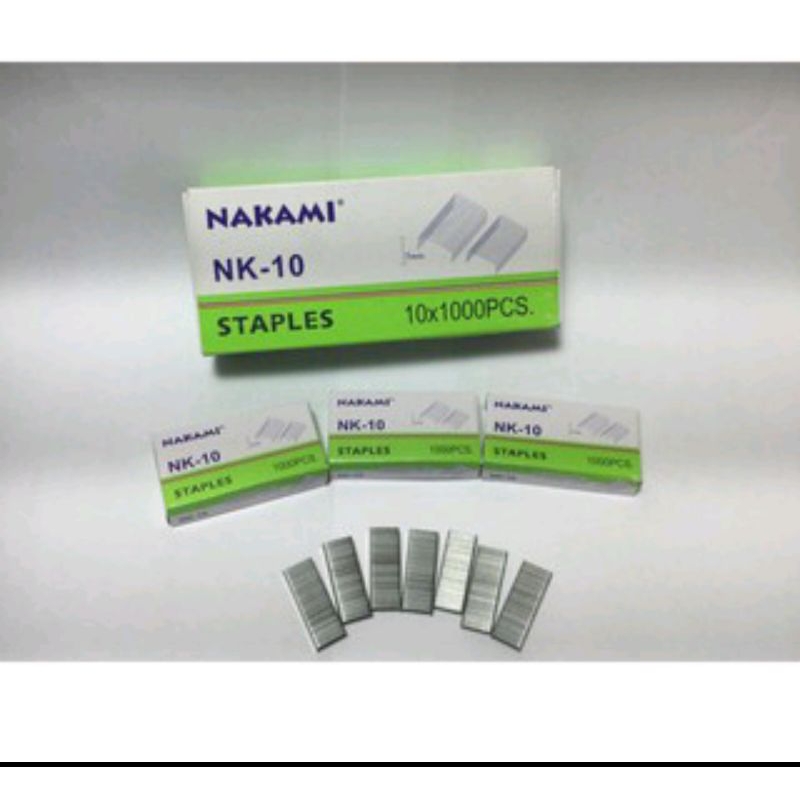

Staples 1 kardus isi 10 pacs /ISi Ulang Staples uk 10