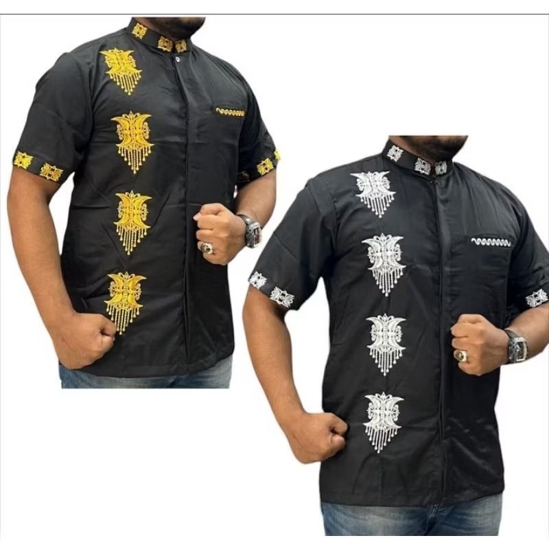 KOKO LENGAN PENDEK MOTIF ACEH ORIGINAL