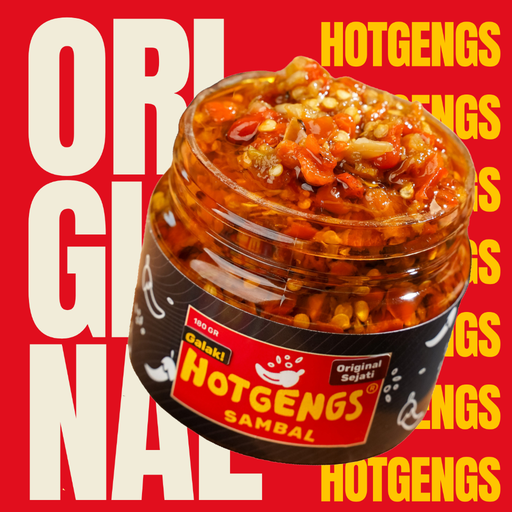 

Sambal Hotgengs 125 Gram - 15 Varian Rasa Sambal. Sambal Bawang Dengan Aneka Topping