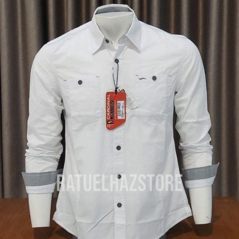 KEMEJA CARDINAL JEANS ORIGINAL PUTIH