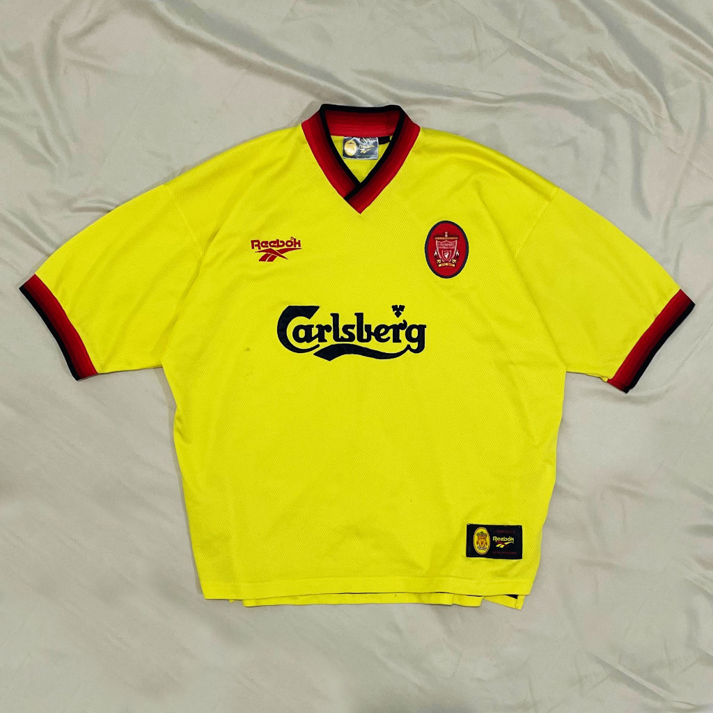 Original Reebok Liverpool Away Kit 1997 1998 Jersey Bola Vintage