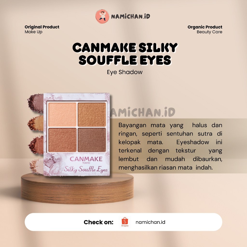 [ Ready Stock ] Canmake Silky Souffle Eyes | Canmake Eyeshadow | Canmake Tokyo Original | Canmke Ori