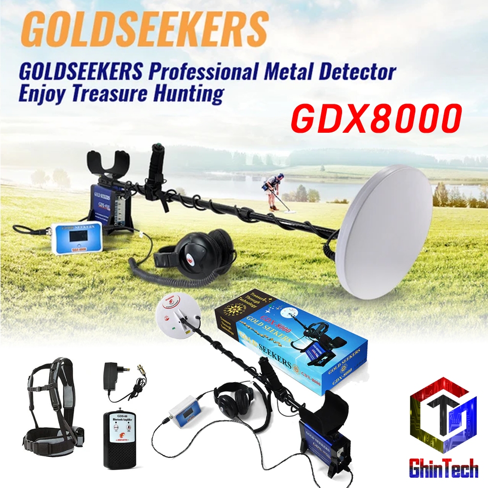 Metal Detector Goldseekers GDX-8000 Detektor Emas dan Harta Karun