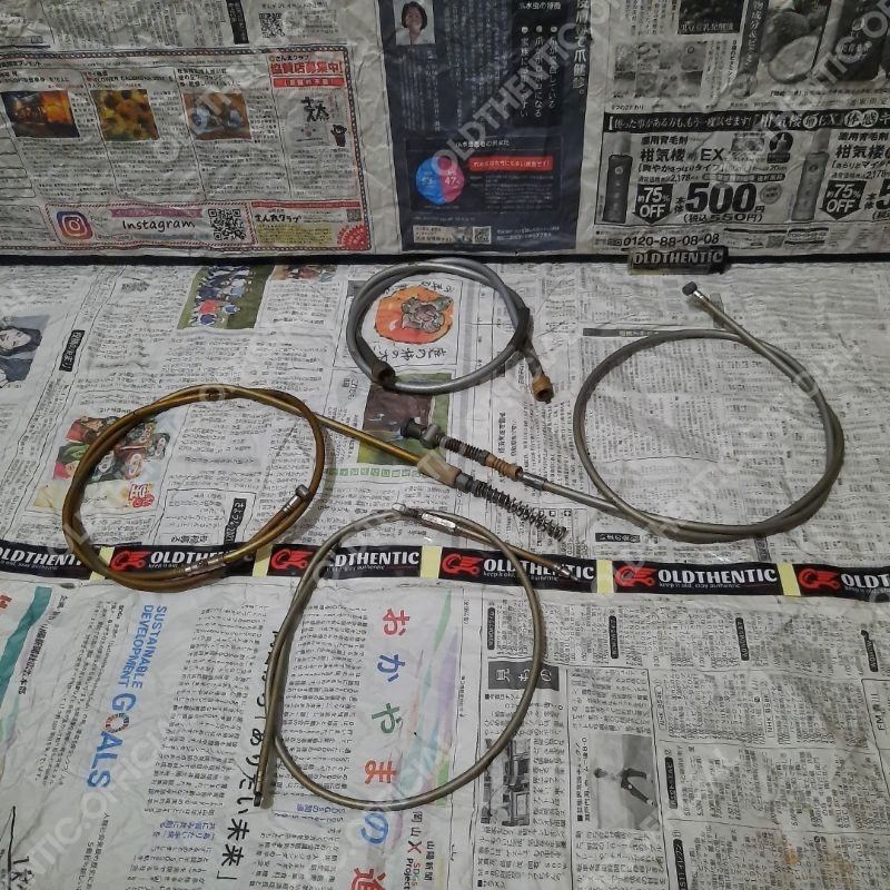 [ORIGINAL] Kabel Set Kopling Rem Gas Speedometer Cable Comp Clutch Front Brake Throttle Speedometer 