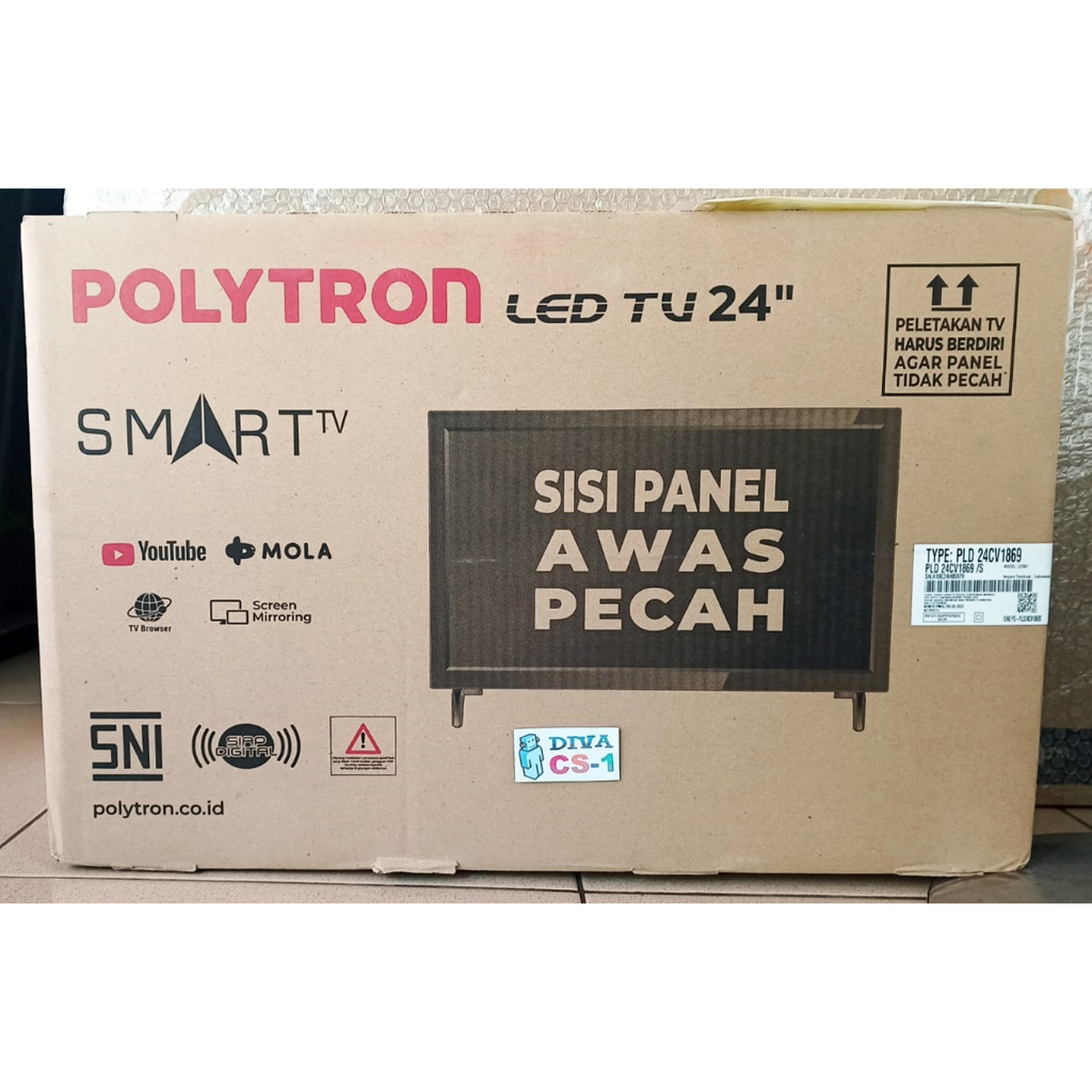 Polytron 24in Smart Digital TV Garansi 5 Tahun Bisa Mirrorcast Hape ke TV Bandung Antapani DSK