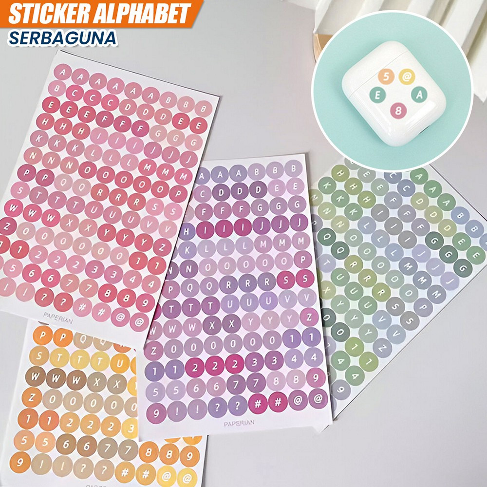 

Stiker Alphabet Huruf Angka Deco Aesthetic Dekorasi Buku Jurnal / Stickear Alfabet DIY Scrapbook Planner Diary / Stiker Huruf Angka Stockami C1121