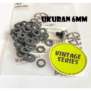 RING PLASTIK BAUT BODY NINJA R SS RR NEW OLD FAIRING O RING BAUT 6MM  RING NYLON  ( RING BAUT VISOR 