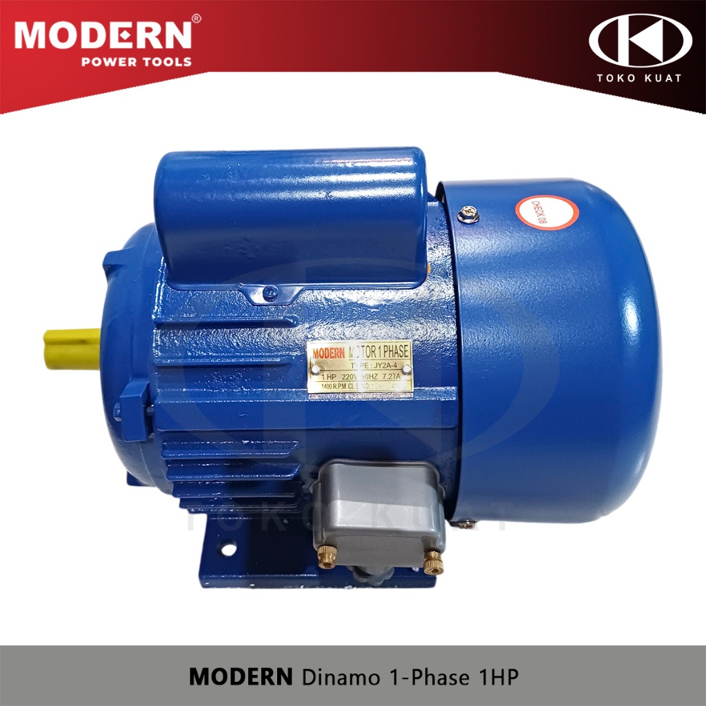 Dinamo 1 HP 1-Phase MODERN Motor Penggerak Tenaga Listrik 220V