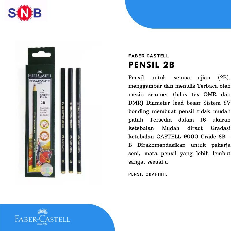 

PENSIL FABER CASTELL 2B