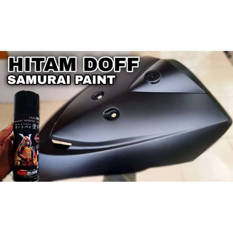 Pilok Samurai Black Doff 109A Hitam Dop Cat Semprot Sepeda Motor Mobil Velg Rangka